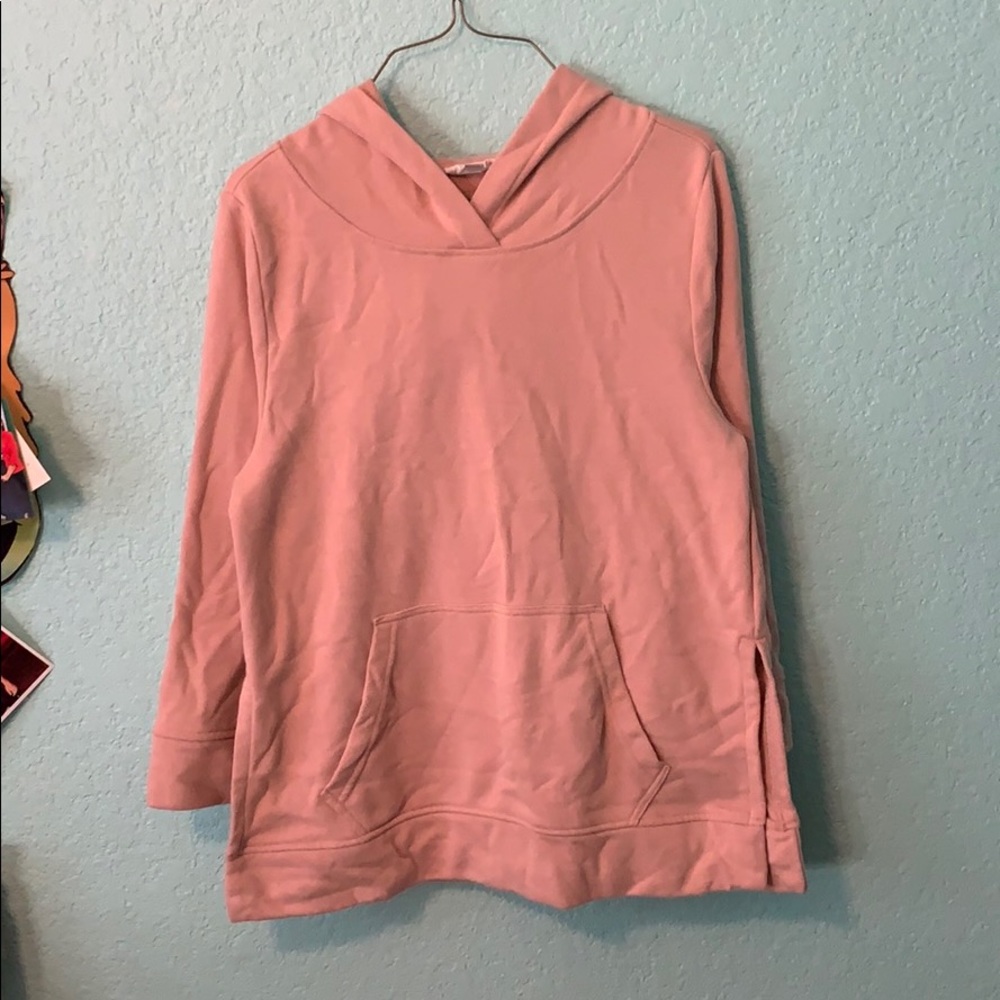 dusty pink LOFT lounge top